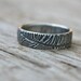 bohemian feather wedding band ring . recycled silver shakespeare quote ring by peacesofindigo size 10 ready to ship