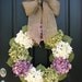 Wreaths, 25" Hydrangea Wreath, SUMMER Decorations, Shabby Chic, Spring Wreaths, Spring Summer Wreaths, Spring Hydrangeas, Spring Home Decor