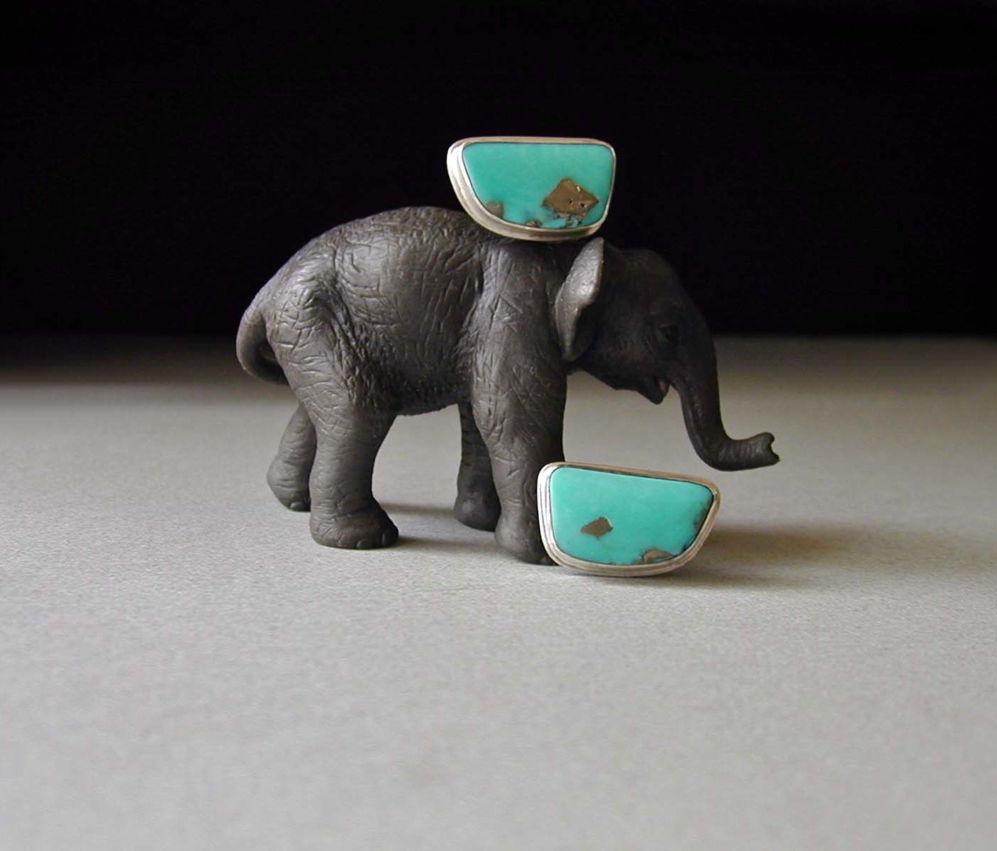 Turquoise Cufflinks, Morenci Turquoise, Pyrite, Sterling Silver, Men, Fathers Day, Graduation