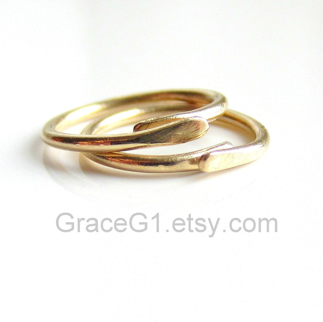 Solid Gold cartilage earrings helix earrings, tragus earrings rook earrings, Pair solid 14K gold hoops