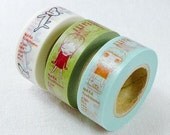 NARA Yoshitomo - rare limited edition -  washi masking tape - set of 3
