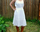 Vintage White Sweet Summer Dress