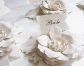 Bridal Party Paper Flower Place Cards
