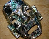 1970s abalone shell mask - charity for animals