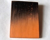 Gradient Brooch in peach and black