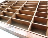 Vintage printers tray letterpress drawer D