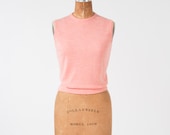 1950's Coral Pink Virgin Wool Sweater Shell