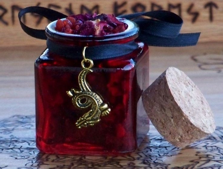 DRAGON DANCE Potent Power Incense w/ Rich Resins, Dragon's Blood, Herbs, Oils, More -  Spell Casting, Occult Rites, Protection 1.4 Oz Jar