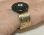 RING BRASS hand formed and stamped ring