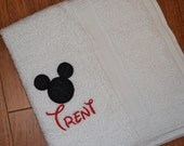 Minnie Mouse or Mickey Towel