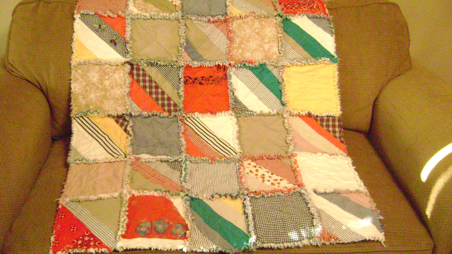 Memory Quilt Handmade Raggy Keepsake Custom Order