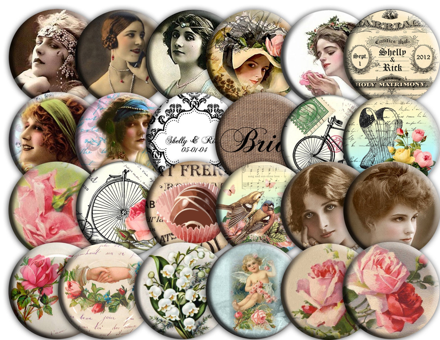 50 Wedding Bridal Mirrors 2.25 Inch for Shower, Wedding or Birthday Favors Set of 50, Your Choice