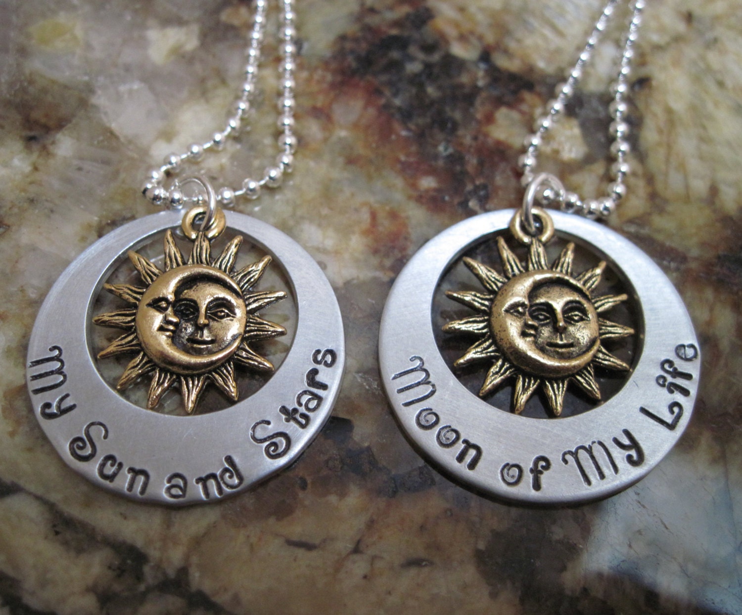 Game of Thrones - My Sun and Stars  Moon of My Life Necklace Set Daenerys and Khal Song of Ice and Fire