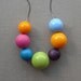 ava's hat necklace - vintage lucite