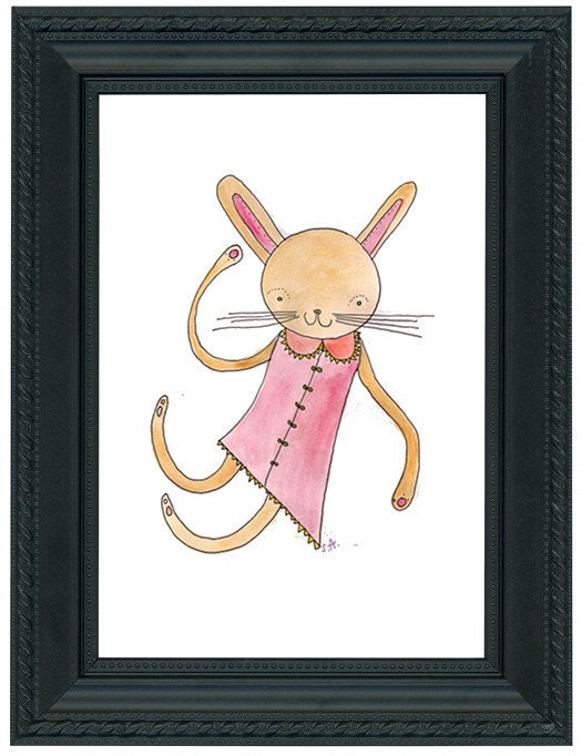 Happy Bunny Print.