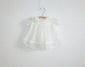 Vintage White Flower Baby Dress