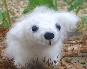 Bitty Maltese -- crochet amigurumi Maltese dog puppy cute miniature pets animals softie stuffed plush white