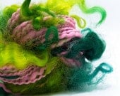 Going wild 2, Tailspun Yarn, MOhair Locks, 50 yards, Art Yarn, Hand Dyed, 2 ply
