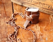 Mini Leather Journal Necklace