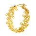 LACE Large Gold Hoop Earrings, Designer gold earrings, unique gold earrings, Fine Italian Jewelry