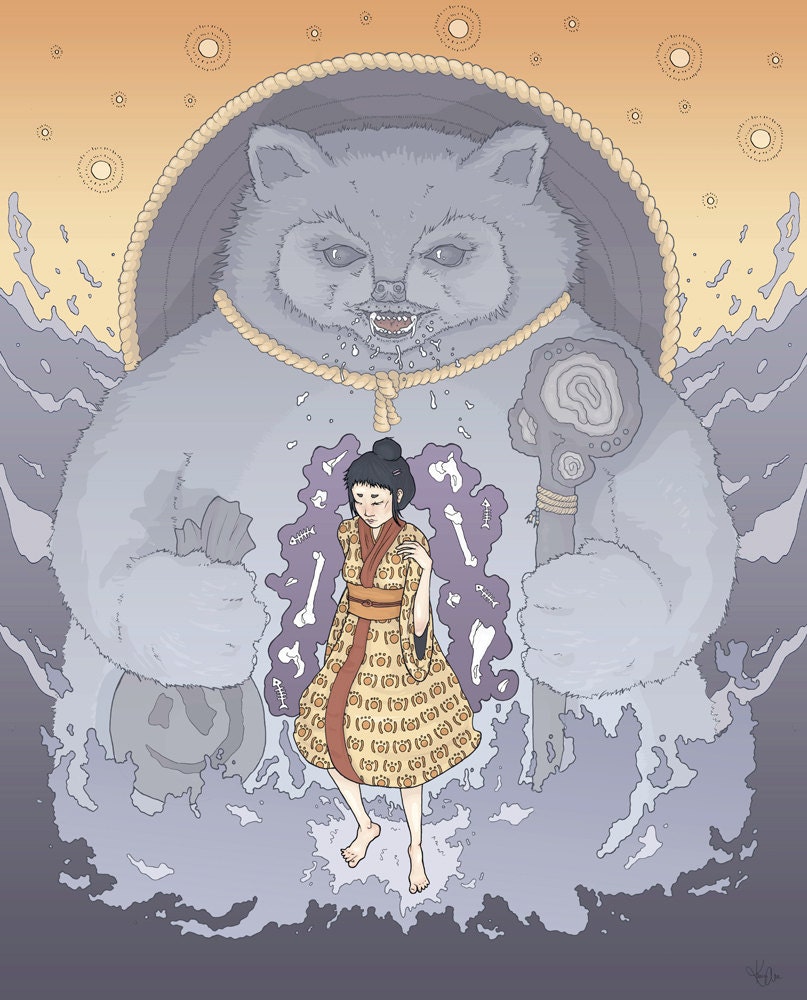 Tanuki. Limited Print. By Kasey Ann.