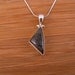 Beautiful Stone Meteorite Silver Pendant. Out of this World