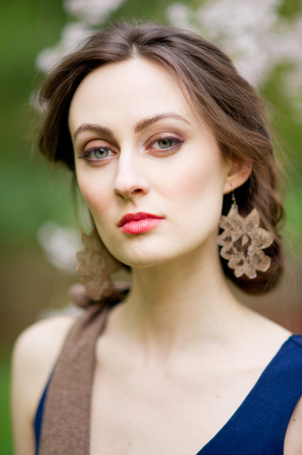 Big Bloomin' Earrings in Antique Bronze