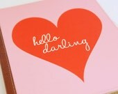 Personalized iPad/Tablet Case - HELLO DARLING Collection  - you pick colors