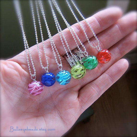 Glass Globe Necklace by Bullseyebeads