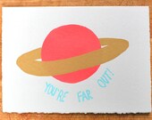 You're Far out blank greeting card