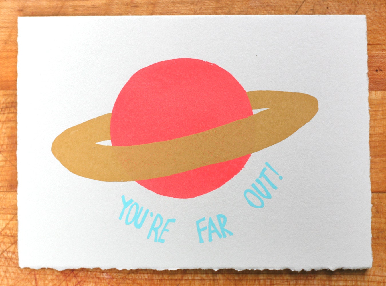 You're Far out blank greeting card