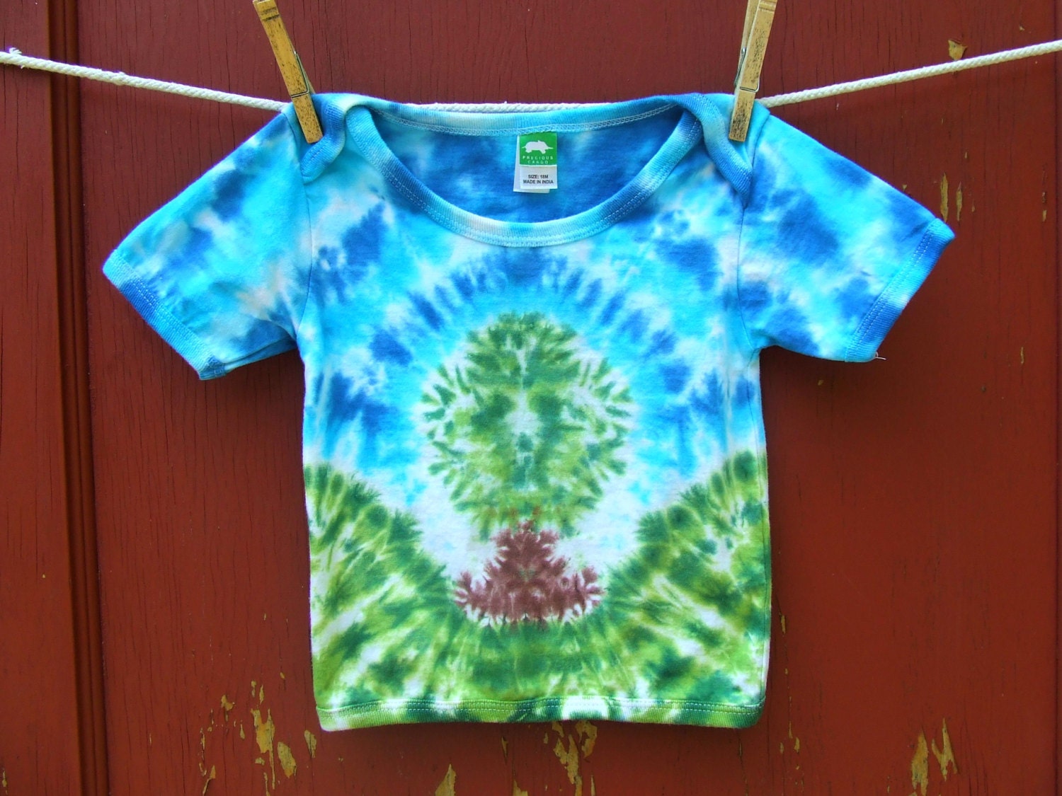 Tie Dye Baby Shirt -18m - Lap-T - Peaceful Little Tree - Ready to Ship