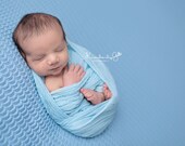 VideOs INCluDeD - Aqua Blue Cheesecloth Newborn Wrap Photography Prop Newborn Photo Props, Baby, Cheesecloth, Newborn Props - 6 Ft Long