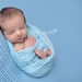 VideOs INCluDeD - Aqua Blue Cheesecloth Newborn Wrap Photography Prop Newborn Photo Props, Baby, Cheesecloth, Newborn Props - 6 Ft Long
