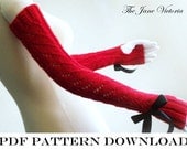 Fingerless Gloves Knitting PATTERN, Luthien Ar-Feiniel, PDF DOWNLOAD
