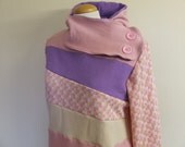 EASTER BASKET - Hoodie Sweatshirt Sweater - Recycled Upcycled - One of a Kind Women - LARGE