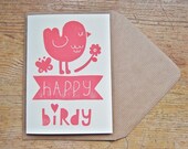 Happy Birdy - Coral