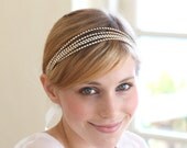 Crystal chain headband, headwrap, fascinator, grecian headband
