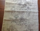 Rug hooking pattern primitive hooked rug pattern linen