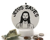 Jesus Saves Ceramic Bank for Saving Money