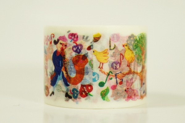 Aimez Washi Masking Tape - Forest Concert - Wide
