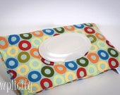 MEDIUM Travel Baby Wipes Cover - Sport Spot Sage