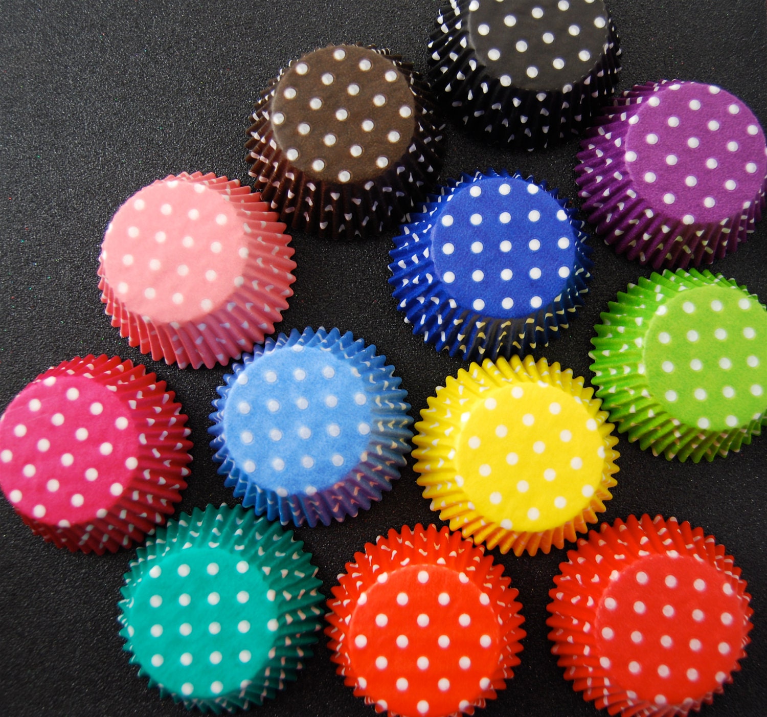 Assorted Polka Dot Cupcake Liners (120)