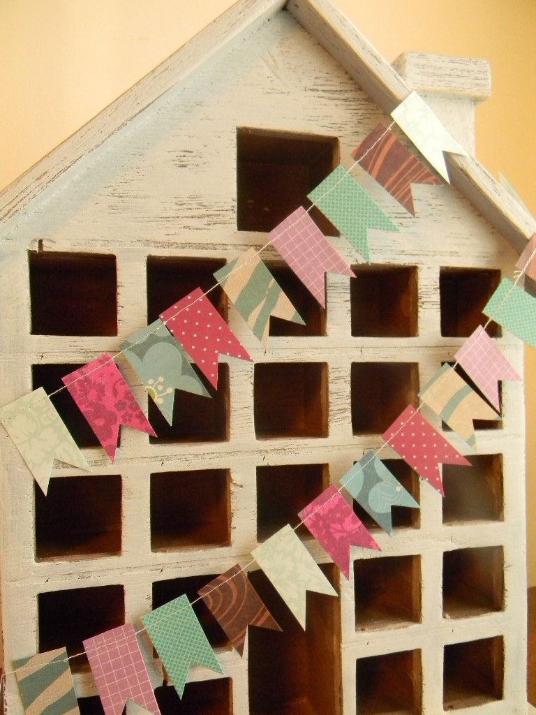 Fairy Tales Sewn Flag Paper Garland ///READY TO SHIP/// 4 ft