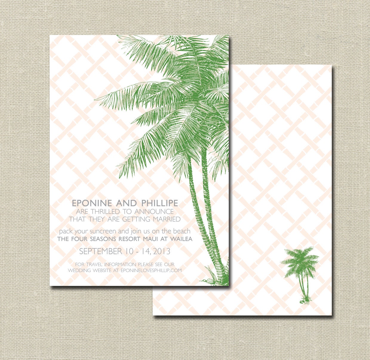 Save The Date - Island Breeze Save The Date Invitation