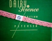 Interchangeable SNAP Headband--Coral Lace