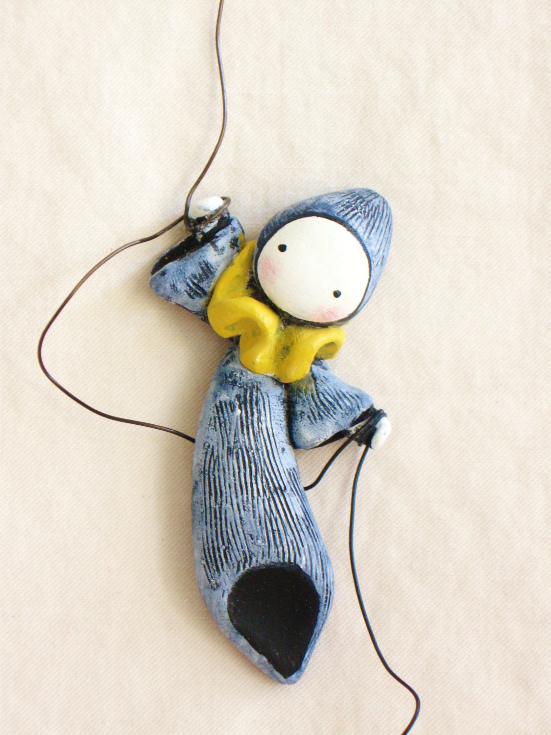 Balloon Poppet - Float On in yellow and blue
