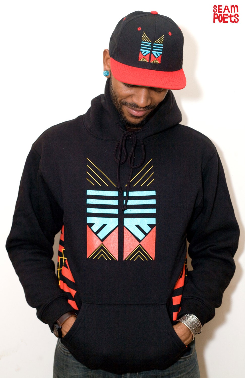 Kachina Unisex Black Hoodie Small, Medium & Large