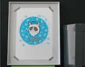 Put That Grin in The Bin - Grumpy Cat Print