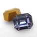Vintage Rhinestone Swarovski Crystal Tanzanite Jewel Octagon 12x10mm swa0414 (2)